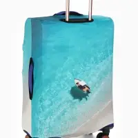 Чехол для чемодана &laquo;Море&raquo;, 28", разноцветный