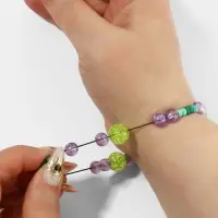 Нить для плетения, эластичная, 100&plusmn;1 м, d=0.8 мм, чёрная