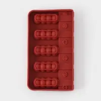 Форма для леденцов &laquo;Батончик&raquo;, силикон, 19&times;11&times;2 см, 5 ячеек (6&times;2.6 см), МИКС