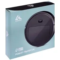 Робот-пылесос Luazon LVC-101, сухая уборка, 0.4 л, от USB, 5 Вт, 1200мА/ч, чёрный