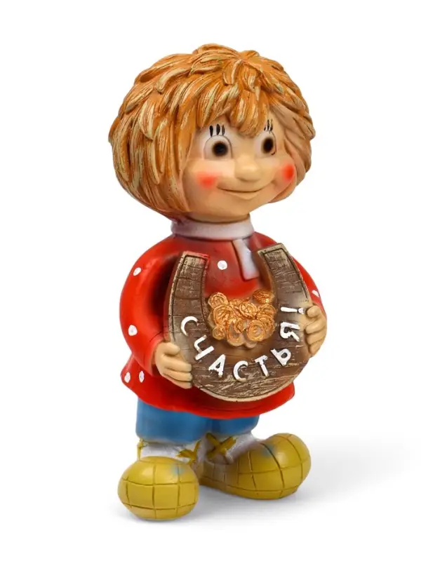 Садовая фигура из полистоуна &laquo;Домовичок Счастья&raquo;, 28&times;11&times;13 см