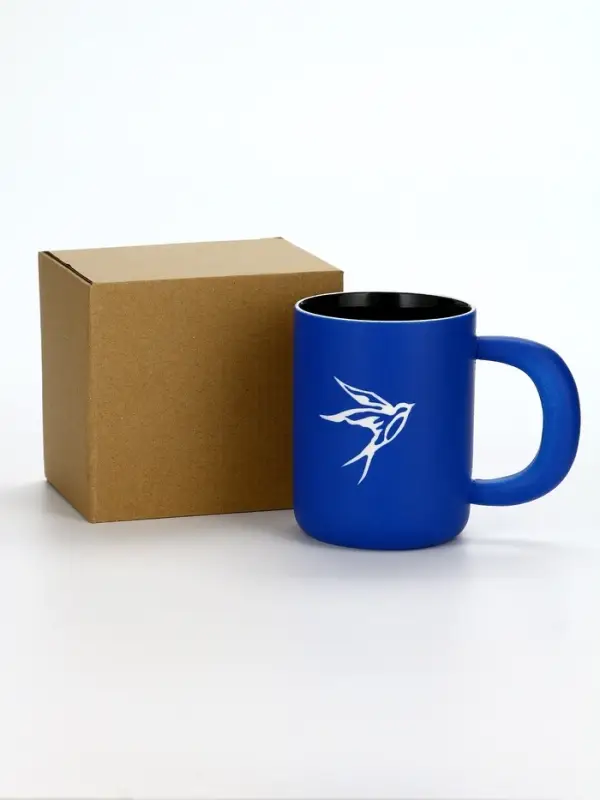 Кружка чайная керамическая &laquo;Ласточка&raquo;, 400 мл