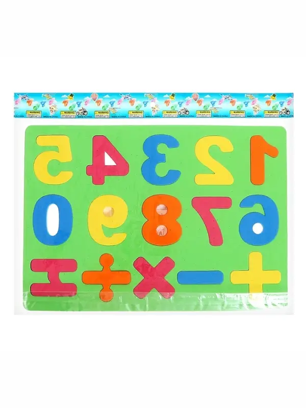 Коврик-пазл &laquo;Яркие цифры&raquo;, цвета МИКС