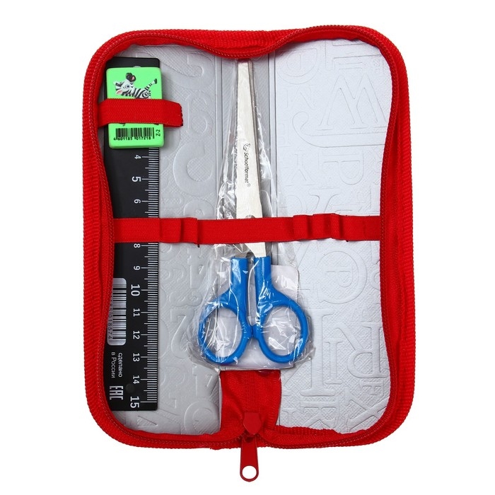 Папка для труда А4, с ручками текстиль, Луч Папка для труда А4, с ручками текстиль, Луч "Подарок ученику" + пенал 190 х 65 х 30 мм