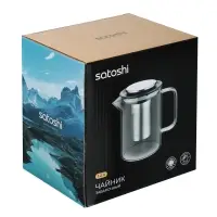 SATOSHI Монблан Чайник заварочный 1200мл, стекло, нерж.сталь
