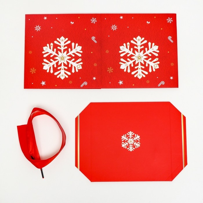 Новый год. Коробка Самосборная «Снежинка» 15 х 15 х 15 см Новый год. Коробка Самосборная «Снежинка» 15 х 15 х 15 см