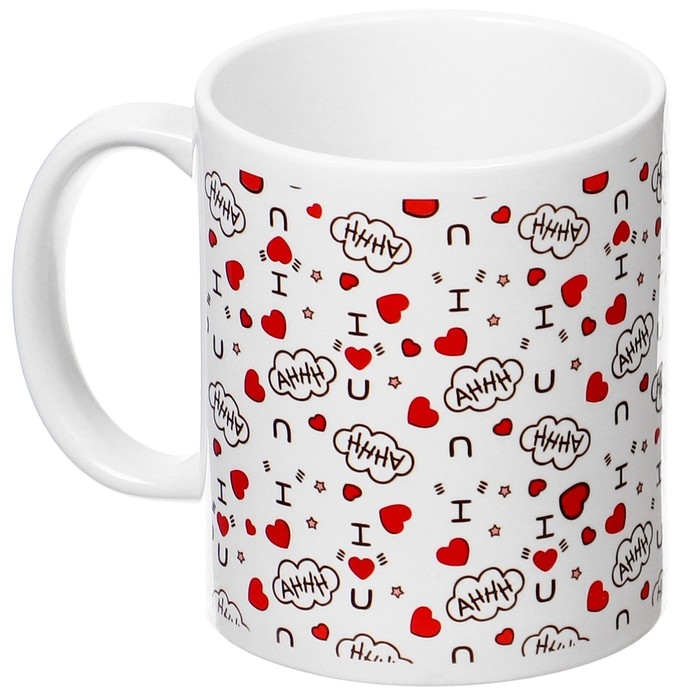 Набор парных кружек, 320 мл Набор парных кружек, 320 мл "Сердечки", Микки и друзья