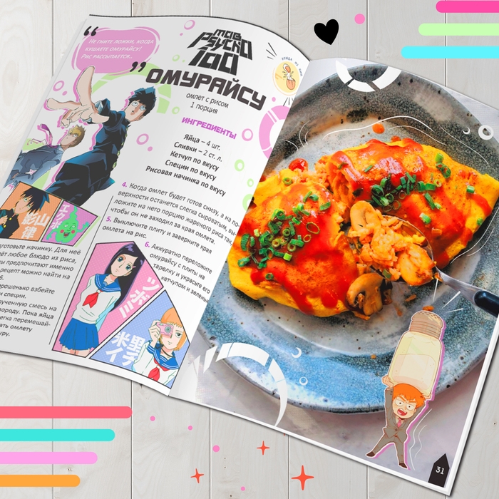 Книга с рецептами в твёрдом переплёте «Повар-отаку», 64 стр. Книга с рецептами в твёрдом переплёте «Повар-отаку», 64 стр.