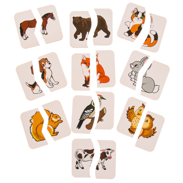 Картинки-половинки «Животные» Картинки-половинки «Животные»