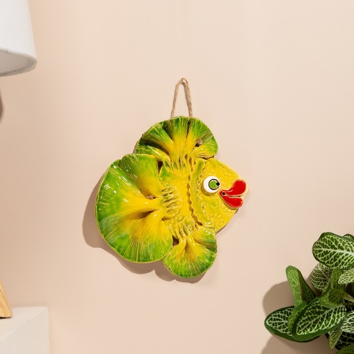 Сувенир Сувенир "Золотая рыбка", майолика, микс