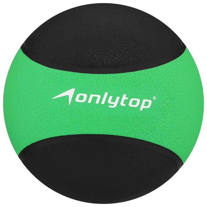 Медицинбол ONLYTOP, 2 кг, цвет зелёный Медицинбол ONLYTOP, 2 кг, цвет зелёный