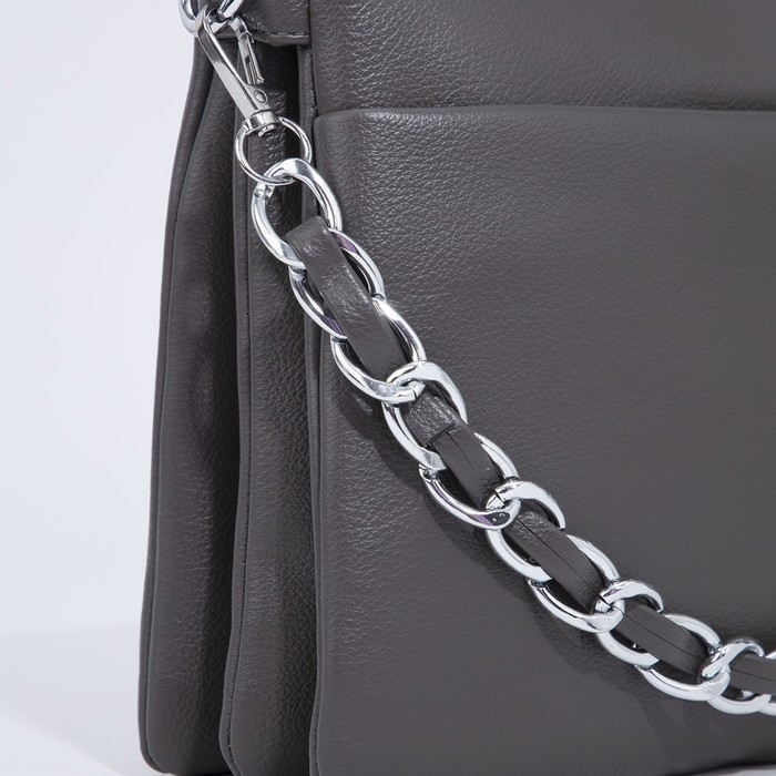 Сумка кросс-боди на молнии, цвет серый Сумка кросс-боди на молнии, цвет серый