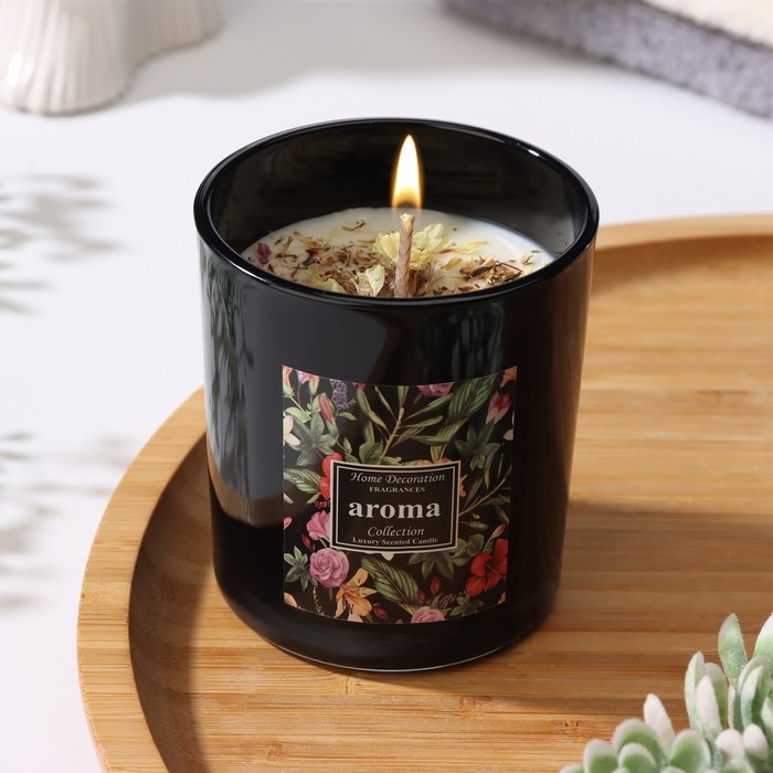 Свеча ароматическая в стакане  Свеча ароматическая в стакане "Aroma Art", английская груша и фрезия