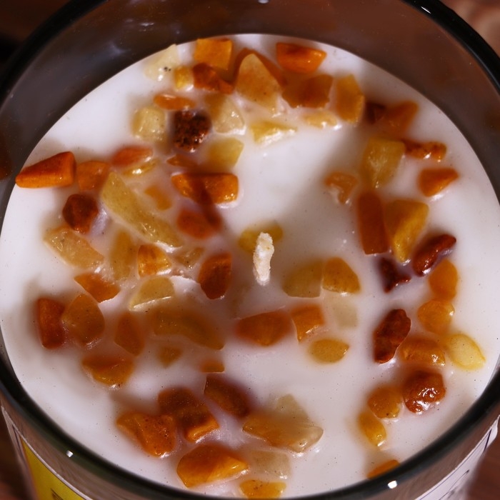 Свеча соевая  Свеча соевая "7 чакр" с кристаллами, 200 гр, Манипура