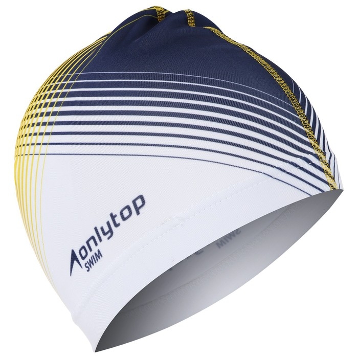 Шапочка для плавания взрослая ONLYTOP «Орнамент», тканевая, обхват 54-60 см Шапочка для плавания взрослая ONLYTOP «Орнамент», тканевая, обхват 54-60 см