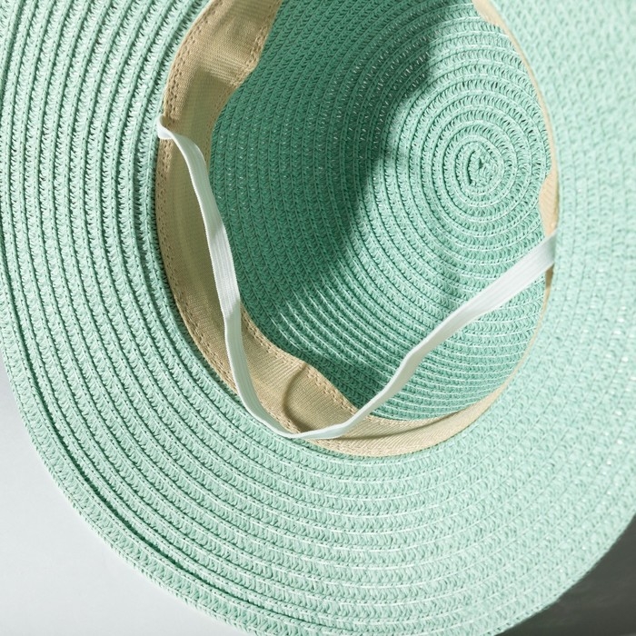 Шляпа для девочки MINAKU, цв. мятный, р-р 54 Шляпа для девочки MINAKU, цв. мятный, р-р 54