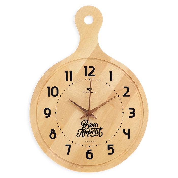 Часы настенные, для кухни Часы настенные, для кухни "Разделочная доска Bon Appetit ", бесшумные, 24.5 х 35 см