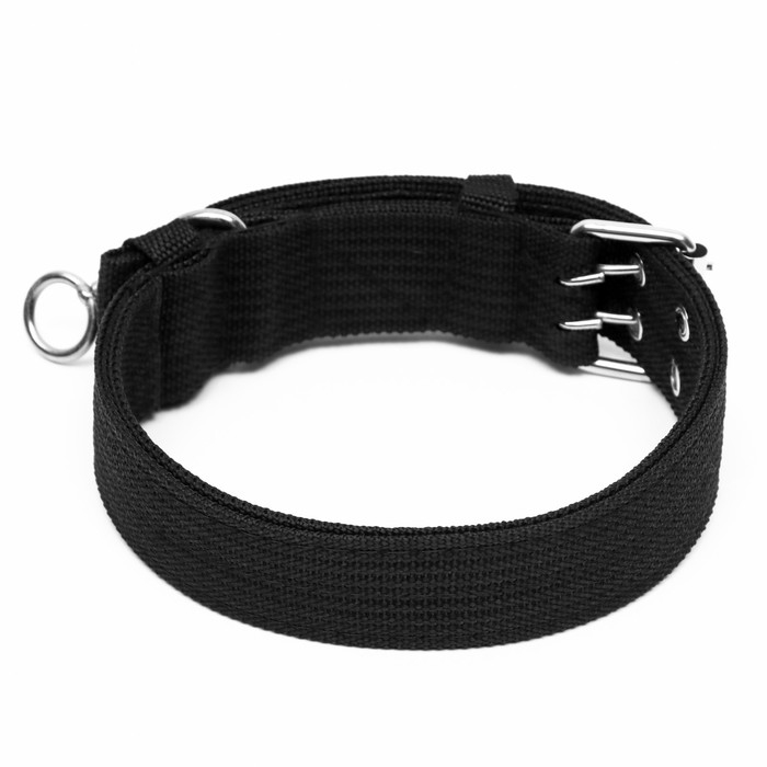 Ошейник четырехслойный с вертлюгом, 65 х 4 см, ОШ 54-60 см, полиэстер, чёрный Ошейник четырехслойный с вертлюгом, 65 х 4 см, ОШ 54-60 см, полиэстер, чёрный