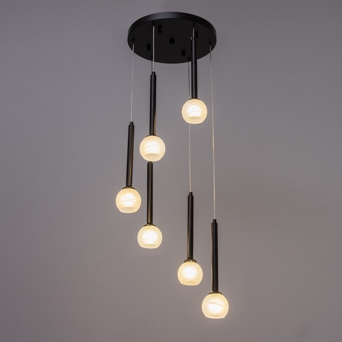 Светильник Светильник "Жозефина" 6х3Вт G4 Чёрный 30х30х180см