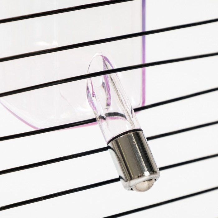 Поилка внешняя для клетки, 500 мл, розовая Поилка внешняя для клетки, 500 мл, розовая