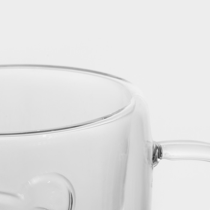 Кружка стеклянная с двойными стенками «Панда», 300 мл Кружка стеклянная с двойными стенками «Панда», 300 мл