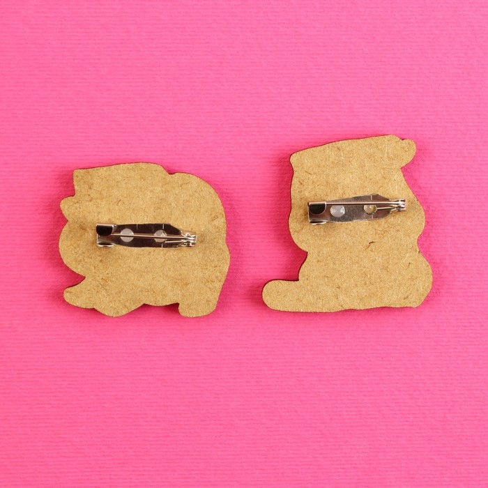 Значки деревянные «Я буду тебя бесить», 2 шт. Значки деревянные «Я буду тебя бесить», 2 шт.