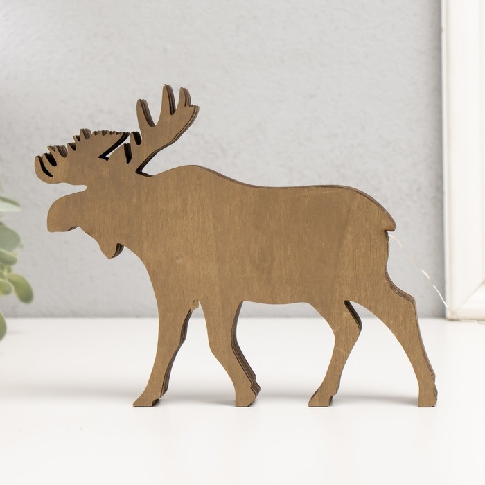 Сувенир дерево свет Сувенир дерево свет "Лось" 18х14 см