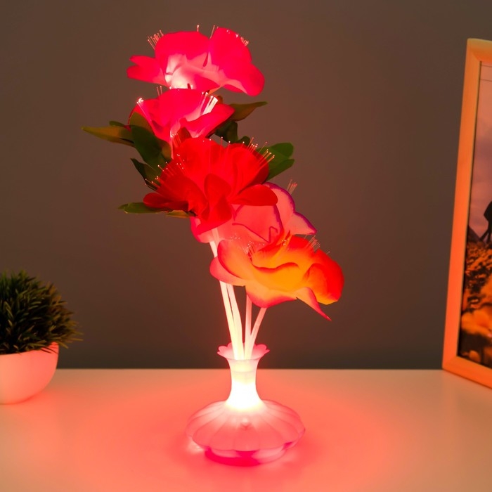 Ночник Ночник "Букет" LED от батареек МИКС H.38 см RISALUX