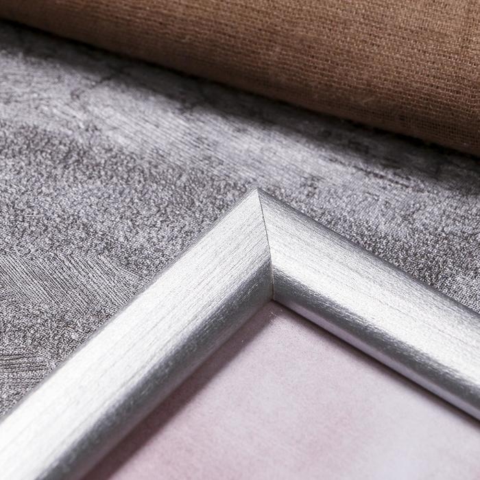 Фоторамка сосна с19 серебро 20х25 см (пластиковый экран) Фоторамка сосна с19 серебро 20х25 см (пластиковый экран)