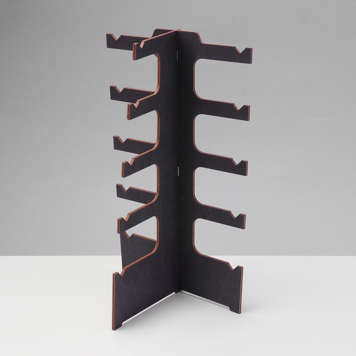 Подставка под очки «Эко» 5 мест, 14,5×12×28см, фанера, цвет темный