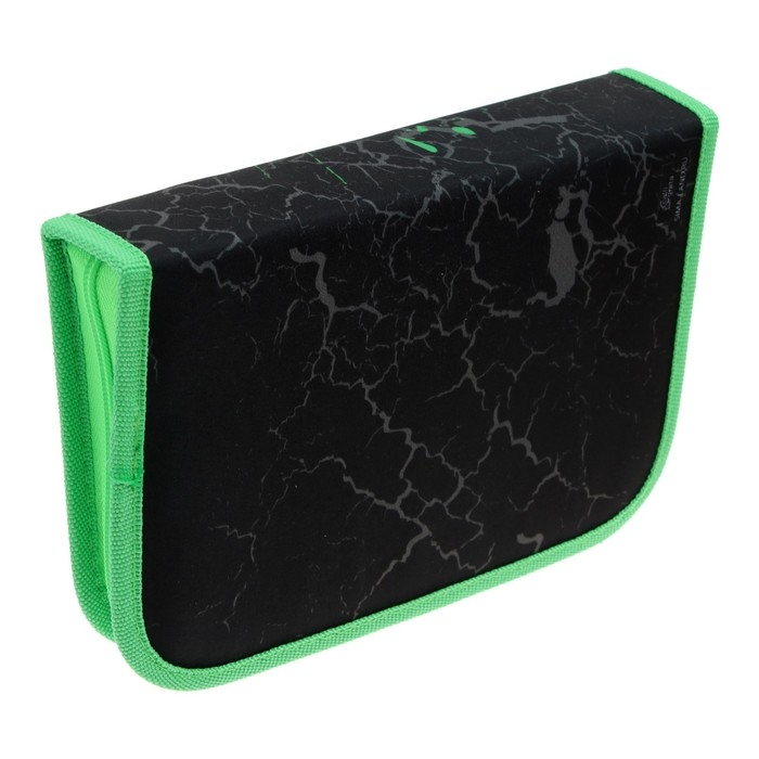 Пенал 3 секции, вкладка внутри, 140 х 210 х 40 мм, тканевый, Calligrata TOP Block Пенал 3 секции, вкладка внутри, 140 х 210 х 40 мм, тканевый, Calligrata TOP Block "След"