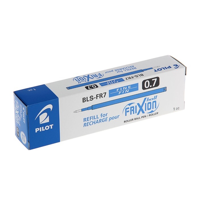 Стержень гелевый 0,7 мм, Pilot Frixion, для ручек BL-FR7, стираемый, чернила синие Стержень гелевый 0,7 мм, Pilot Frixion, для ручек BL-FR7, стираемый, чернила синие