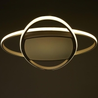 Люстра с ПДУ 1221/1WT LED 90Вт 3000-6000К белый 50х50х9 см BayerLux