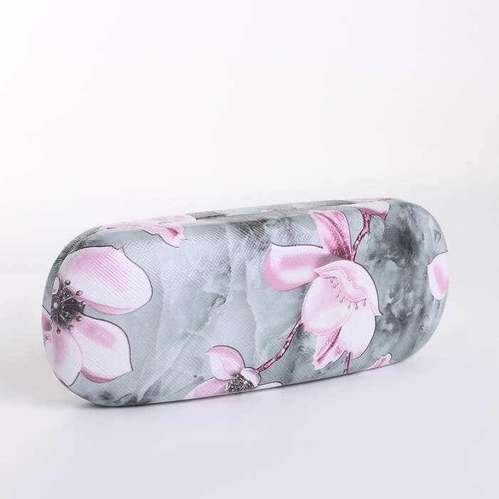 Футляр для очков на хлопушке, длина 16 см, цвет серый Футляр для очков на хлопушке, длина 16 см, цвет серый