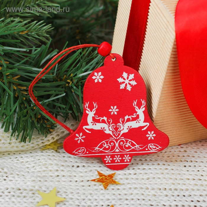 Новогодняя подвеска «Скандинавский колокольчик» Новогодняя подвеска «Скандинавский колокольчик»