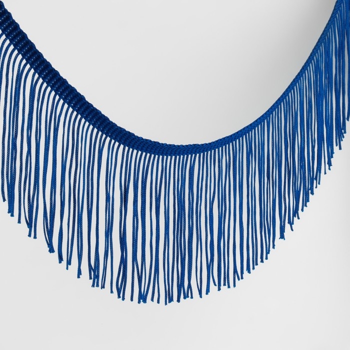 Тесьма декоративная «Бахрома», 10 см, 5 ± 0,5 м, цвет ультрамарин Тесьма декоративная «Бахрома», 10 см, 5 ± 0,5 м, цвет ультрамарин