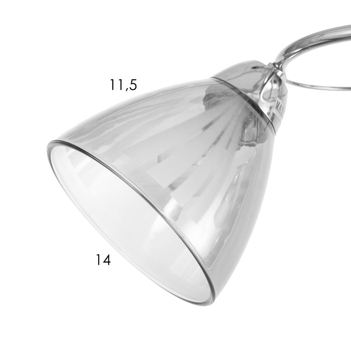 Люстра Люстра "Поли" 2х60Вт Е27 Хром 56х15х24см