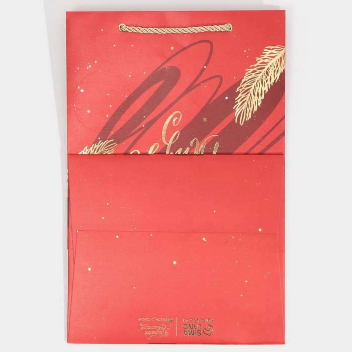 Пакет подарочный новогодний ламинированный «Яркие моменты», 23 х 35 х 20 см, Новый год Пакет подарочный новогодний ламинированный «Яркие моменты», 23 х 35 х 20 см, Новый год