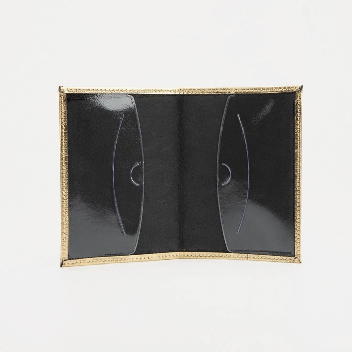 Обложка для паспорта, цвет золотой Обложка для паспорта, цвет золотой