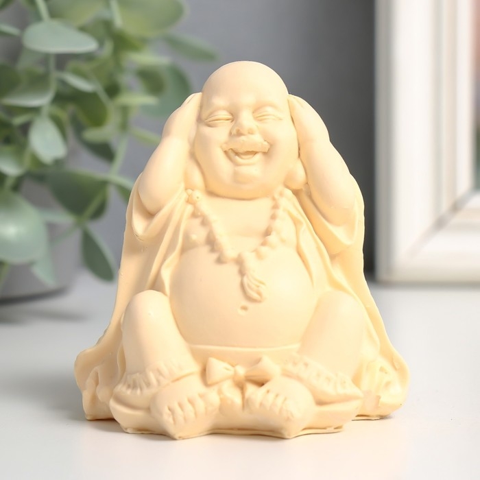 Нэцке полистоун Нэцке полистоун "Хотей - не вижу, не слышу, не скажу" МИКС 6х7х8 см