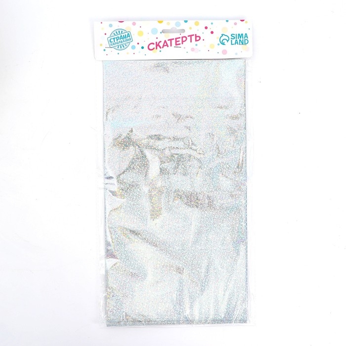 Скатерть &laquo;Голография&raquo; 137&times;183 см, цвет серебро