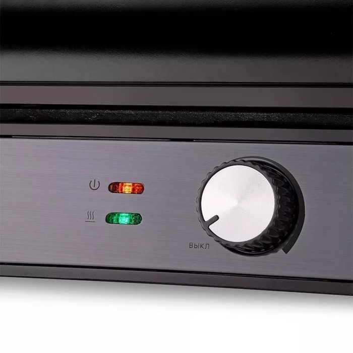 Гриль электрический Kitfort КТ-1699, 2000 Вт, антипригарное покрытие, 29х24 см, чёрный