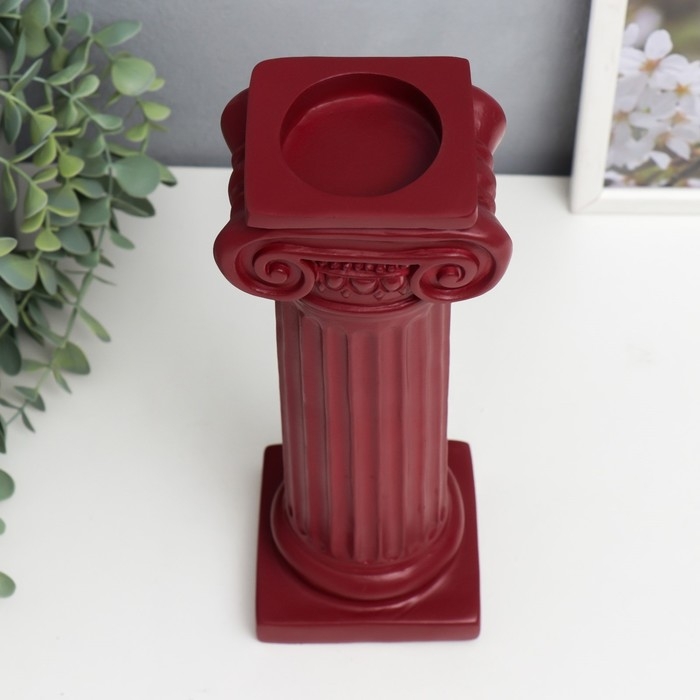 Сувенир полистоун Сувенир полистоун "Римская колонна" красный 27х9х10 см