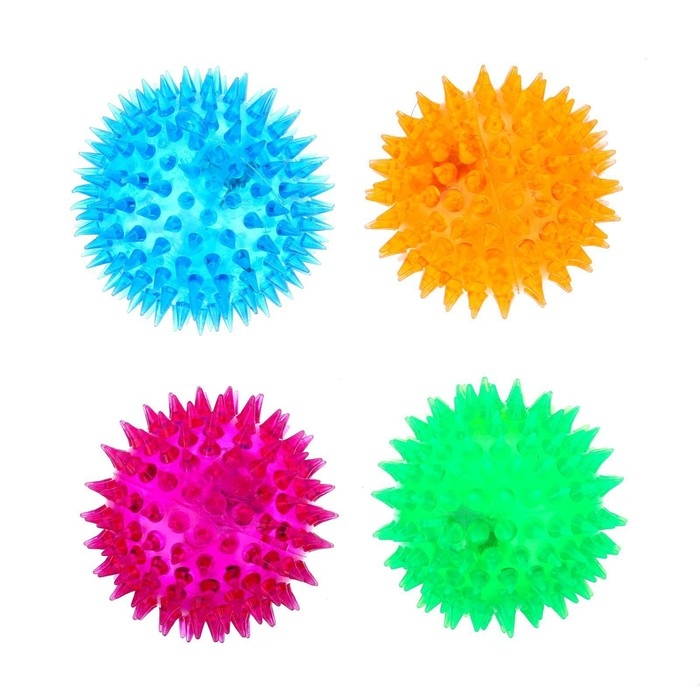 Мяч детский резиновый световой «Зверятки», цвета МИКС, в шоубоксе Мяч детский резиновый световой «Зверятки», цвета МИКС, в шоубоксе