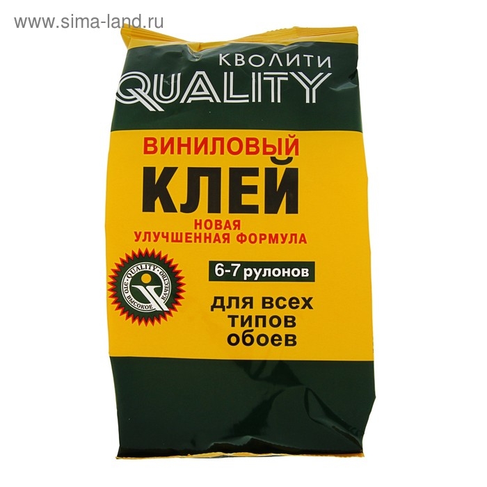 Клей обойный Quality, виниловый, мягкая упаковка, 200 г Клей обойный Quality, виниловый, мягкая упаковка, 200 г