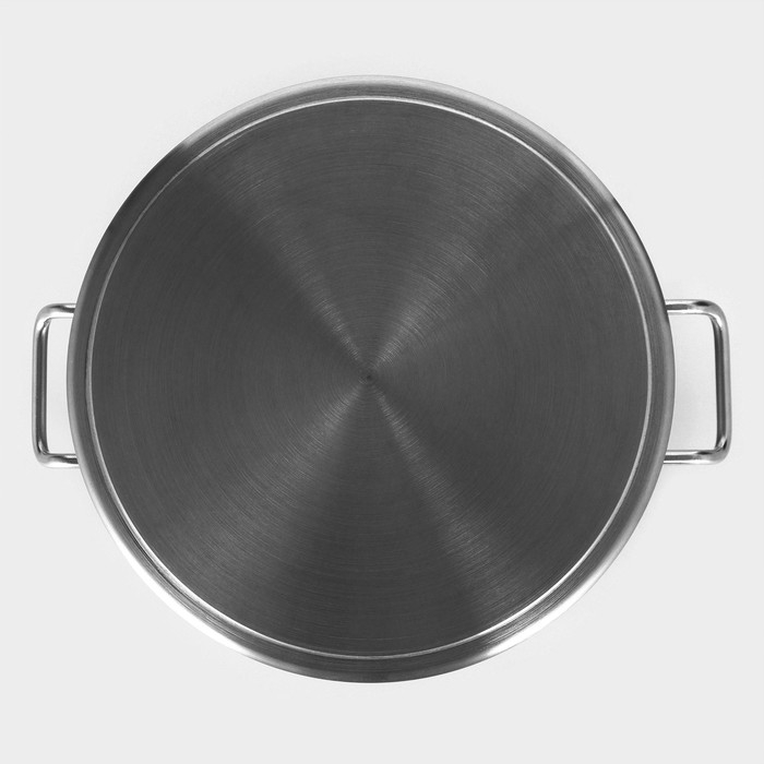 Кастрюля из нержавеющей стали Hanna Knövell, 25 л, d=36 см, h=24 см, толщина 0,8мм, дно ТРС, толщина дна 4,4 мм, 201 сталь, металлическая крышка, индукция Кастрюля из нержавеющей стали Hanna Knövell, 25 л, d=36 см, h=24 см, толщина 0,8мм, дно ТРС, толщина дна 4,4 мм, 201 сталь, металлическая крышка, индукция