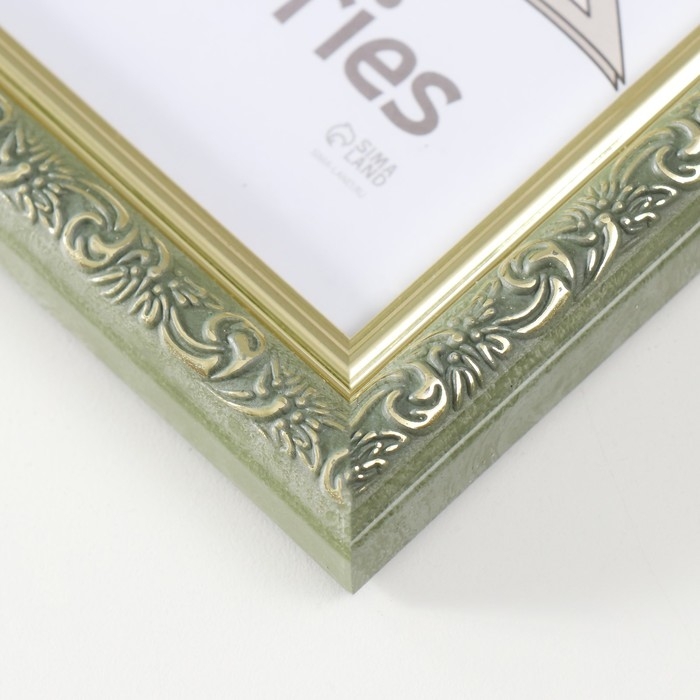 Фоторамка пластик Фоторамка пластик "Винтаж" 15х21 см, оливковый