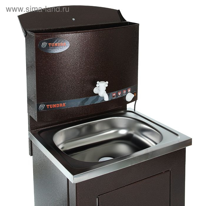 Умывальник TUNDRA, с ЭВН, нержавеющая мойка, 1250 Вт, 17 л, цвет медь Умывальник TUNDRA, с ЭВН, нержавеющая мойка, 1250 Вт, 17 л, цвет медь