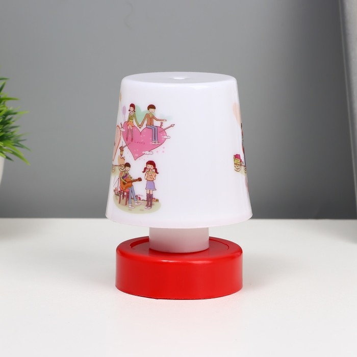 Ночник Ночник "Влюбленные" LED от батареек 3хААА 7,5х7,5х11 см RISALUX