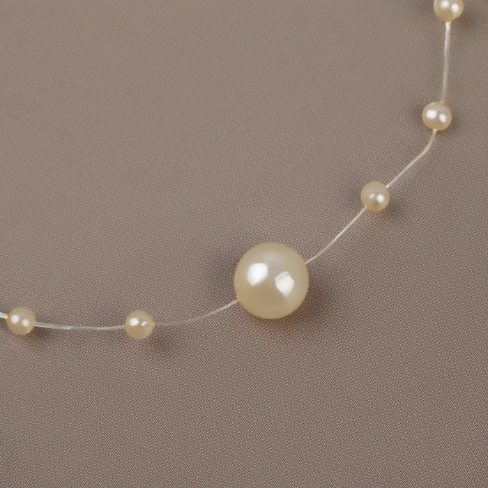 Жемчуг на леске, 3/8 мм, 9 ± 0,5 м, цвет золотой Жемчуг на леске, 3/8 мм, 9 ± 0,5 м, цвет золотой